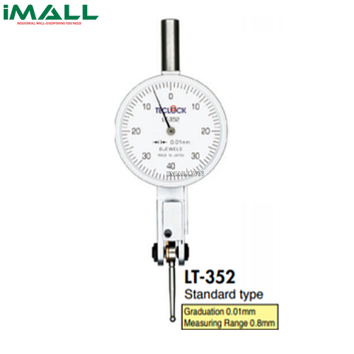 Đồng hồ so chân gập TECLOCK LT-352 (0.8mm/0.01mm; Tự ly hợp)