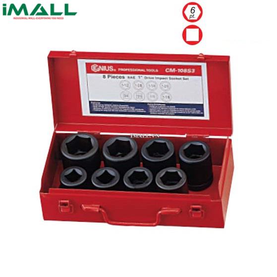 Bộ Khẩu Dùng Cho Súng 1" GENIUS CM-108S3 (8 Chiếc 3/4"~1-1/2")