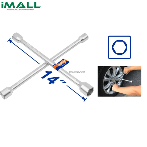 Tay vặn chữ thập đầu lục giác 16" Wadfow WTH8316