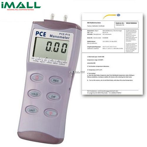 Đồng hồ đo áp suất chênh lệch PCE P15-ICA (15 psi/1 bar)