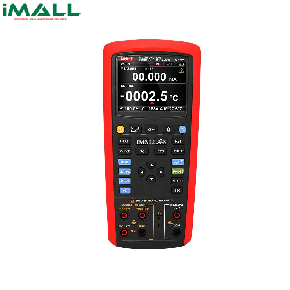 UNI-T UT725 Multifunction Process Calibrator (R, S, K, E, J, T, N, B, L, U, XK, BP)
