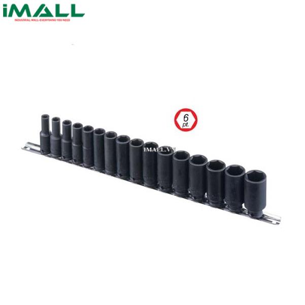 Bộ Khẩu Loại Dài Dùng Cho Súng 3/8'' GENIUS CM-316MD (16 Chiếc 7mm~22mm)