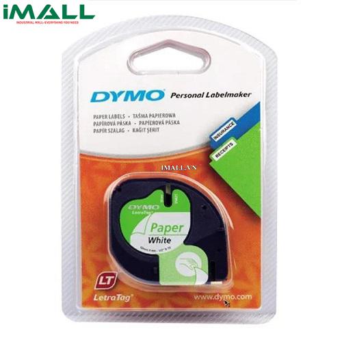 Tem in nhãn LetraTag giấy trắng DYMO 63020742 (12mm x 4m)