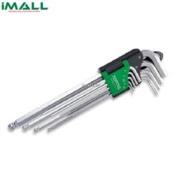 Bộ chìa lục giác dài đầu bi 9 món TOPTUL GAAL0917 (1.5~10 mm)