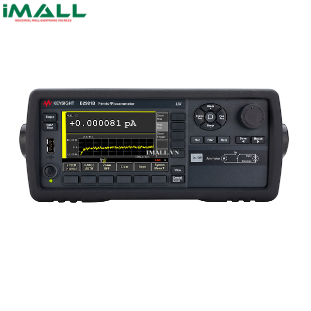 KEYSIGHT B2981B Picoammeter (6½ digits, 0.01fA-20 mA)