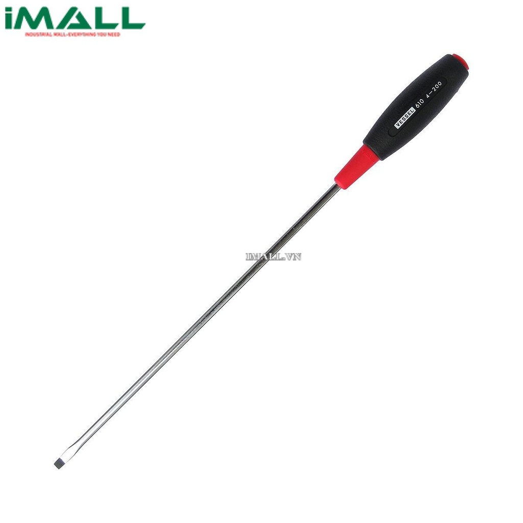 Tô vít 2 cạnh cán nhựa mềm (thân vít nhỏ) Vessel 610 (4x200mm)