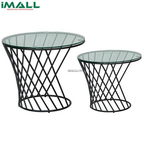 Bộ bàn sofa khung thép mặt kính tròn THE ONE (Hòa Phát) BSF411-40
