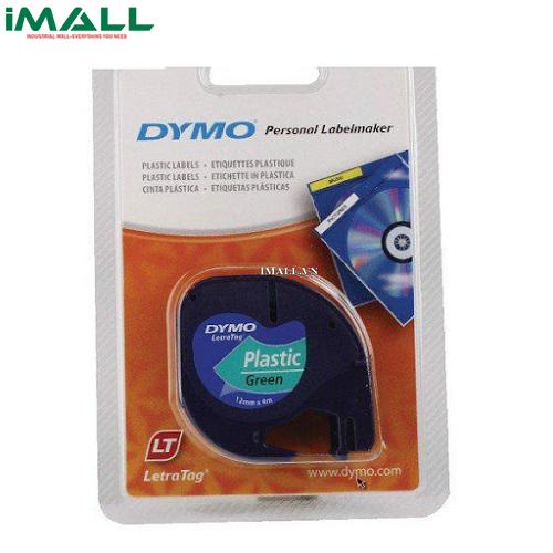 Tem in nhãn LetraTag nhựa xanh lá DYMO 63020748 (12mm x 4m)
