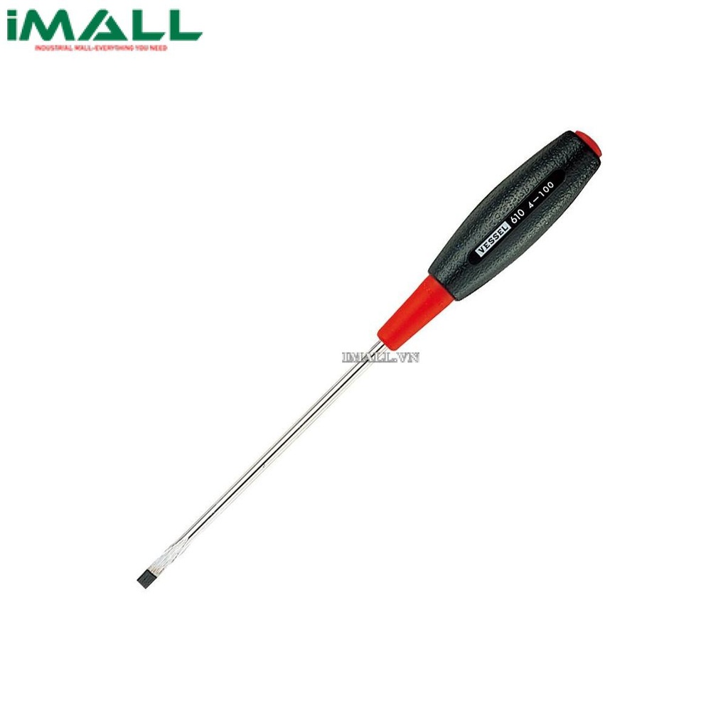 Tô vít 2 cạnh cán nhựa mềm (thân vít nhỏ) Vessel 610 (4x100mm)