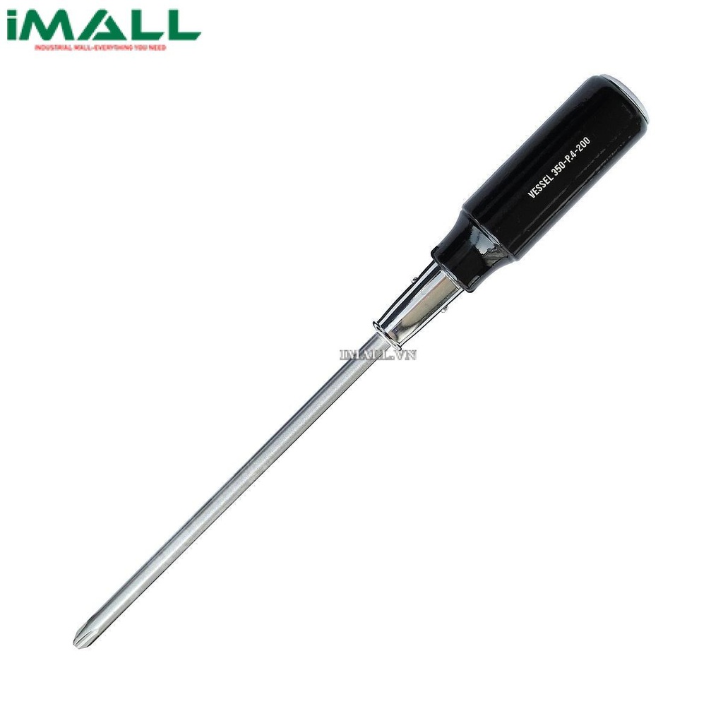 Tô vít 4 cạnh cán gỗ Vessel 350 (No.4x200mm)