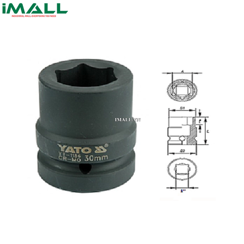 Khẩu mở ốc cho súng Yato YT-1184 (1", 28mm)