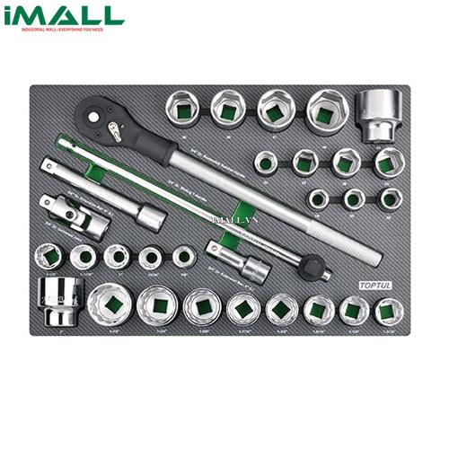 Bộ cần siết và đầu tuýp 3/4" 31 chi tiết Toptul GED3108