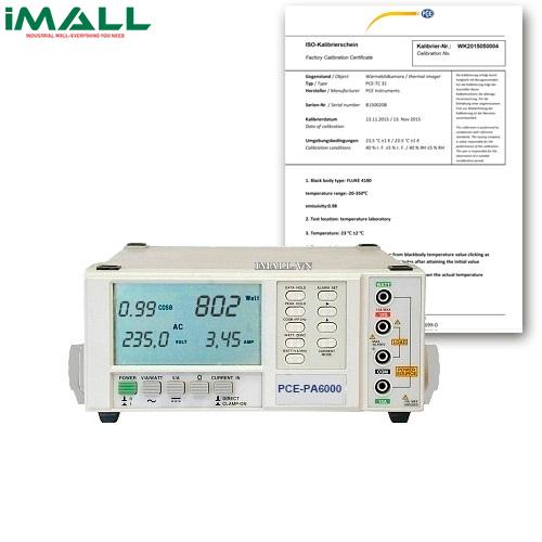 Máy phân tích công suất PCE PA6000-ICA