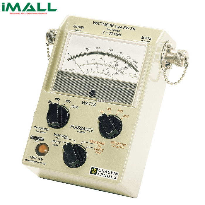 Thiết bị đo công suất RF Chauvin Arnoux RW511 (P01255102, 30Mhz, 1000W)