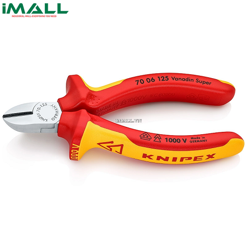 Kìm Cắt cách điện 1000V (125mm) Knipex 70 06 125