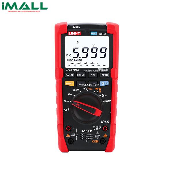 UNI-T UT196 Digital Multimeter (1700VDC, IP65, Solar Pro)
