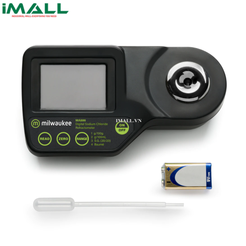 Máy đo độ mặn/nhiệt độ MILWAUKEE MA886 (0~28g/100g; 0~34g/100 ml)