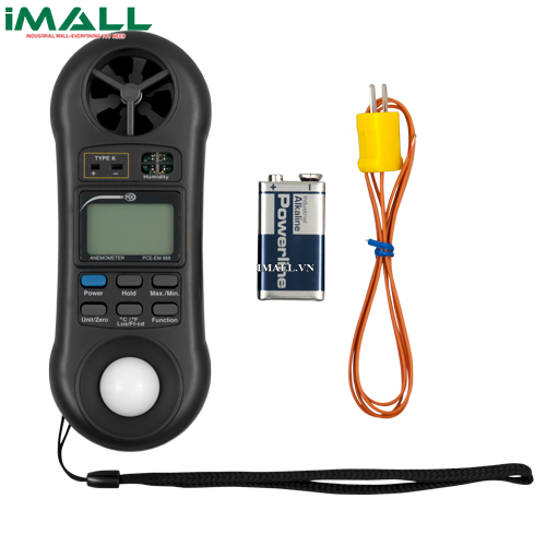 Máy đo chất lượng không khí (0~5 mg/m³; 0~9,99 mg/m³; 0~50°C; 0~100% RH) PCE EM 880