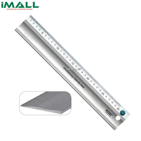 Thước nhôm kỹ thuật cạnh thẳng với góc đo xiên Vogel 1795300180 (1800mm)