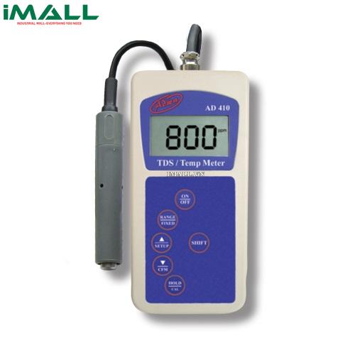 Máy đo TDS/Nhiệt độ cầm tay ADWA AD410 (9.99/99.9/999 ppm, 9.9~120.0°C)
