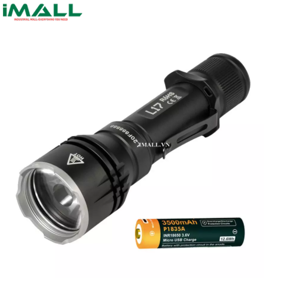 Đèn Pin Chiếu Xa ACEBEAM L17 (ACEL17WF, LED OSRAM, 1400Lm, 802, Kèm Pin P1835A)