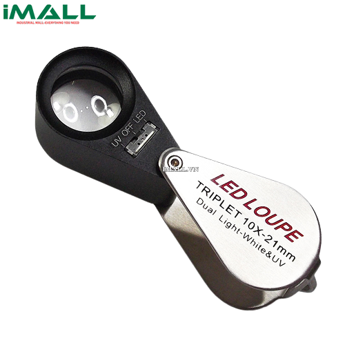 Kính lúp thoi mini soi nữ trang AKEIYO T6L10X/21 UV (10X/21mm)