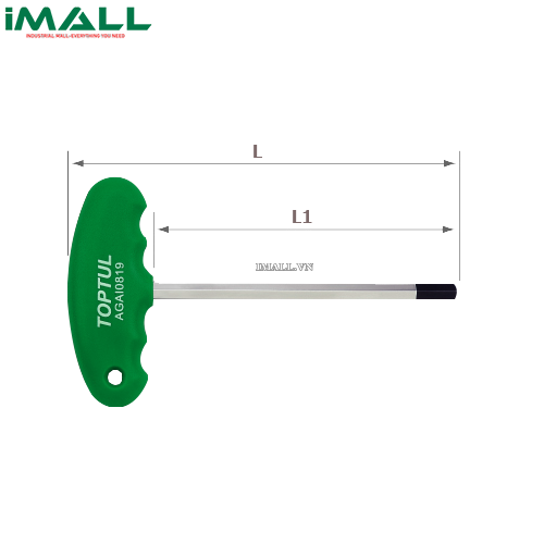 T lục giác có tay cầm nhựa 8mm TOPTUL AGAI0819