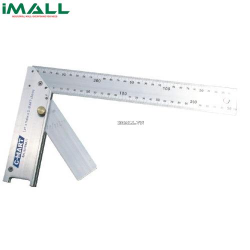 Thước đo đa góc độ hợp kim nhôm C-MART D0017 (300mm/12″, 90°)