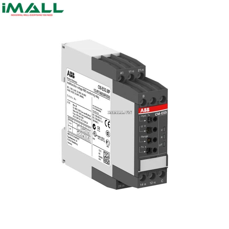 Rơ le giám sát dòng điện 1 pha AC/DC ABB CM-SRS.12S (0.3~15A, 24~240V AC/DC, 1SVR730840R0300)