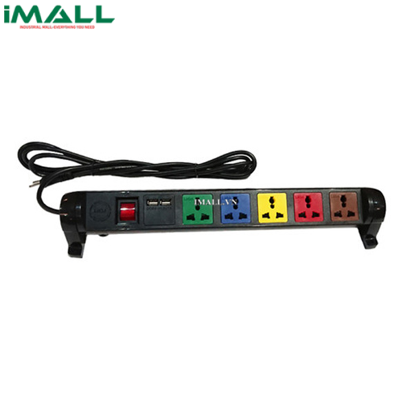 Ổ xoay kéo dài đa năng LiOA 6D32N2XUSB (Có 2 cổng sạc USB)