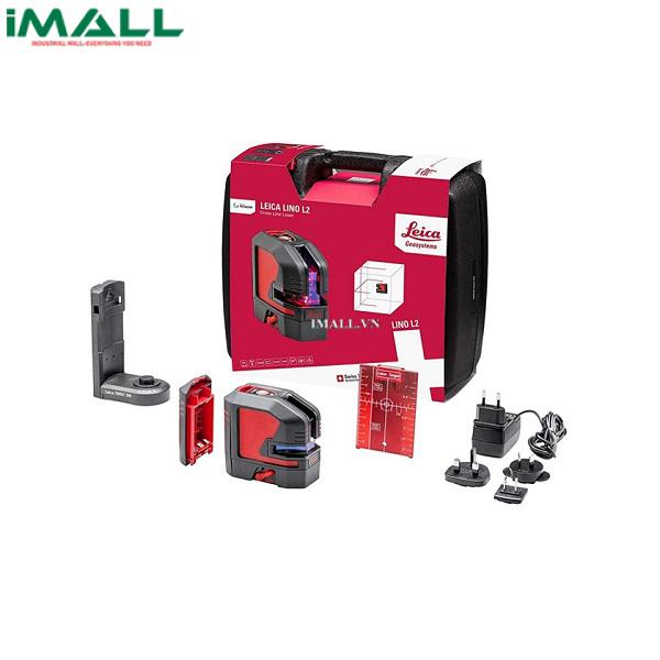 Máy cân mực laser Leica LINO L2 (Li-ion) New (2 tia đỏ, 25m)