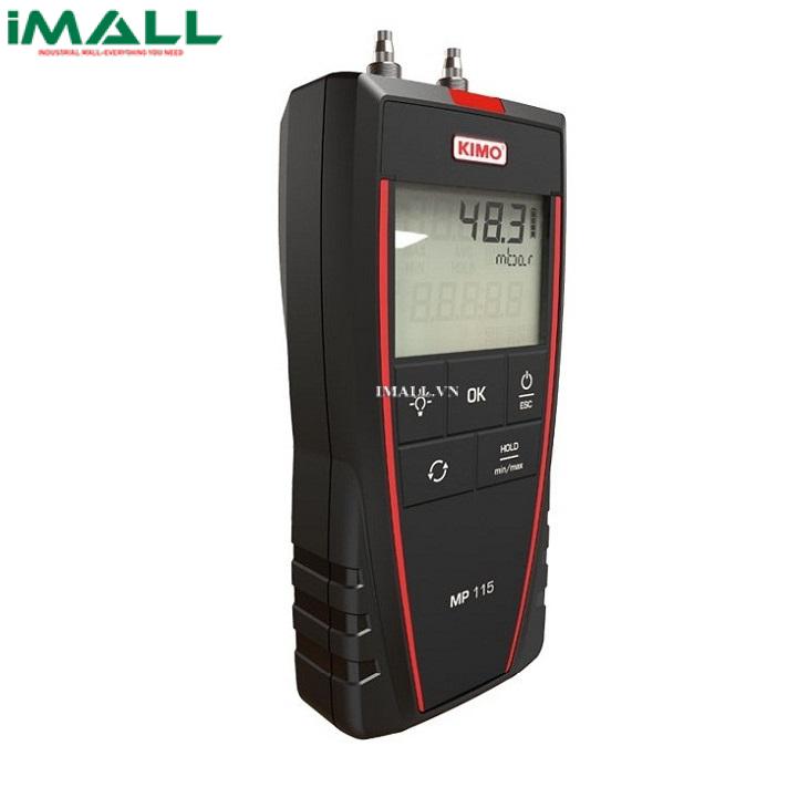 Máy đo áp suất, tốc độ gió cầm tay KIMO MP120 (-1000 ....+1000Pa, 0-40m/s)