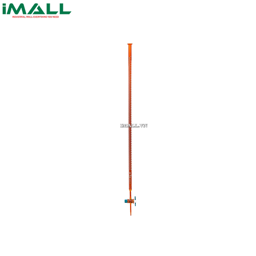 Buret nâu khóa PTFE 10ml, 1/50, loại AS Duran 243362708