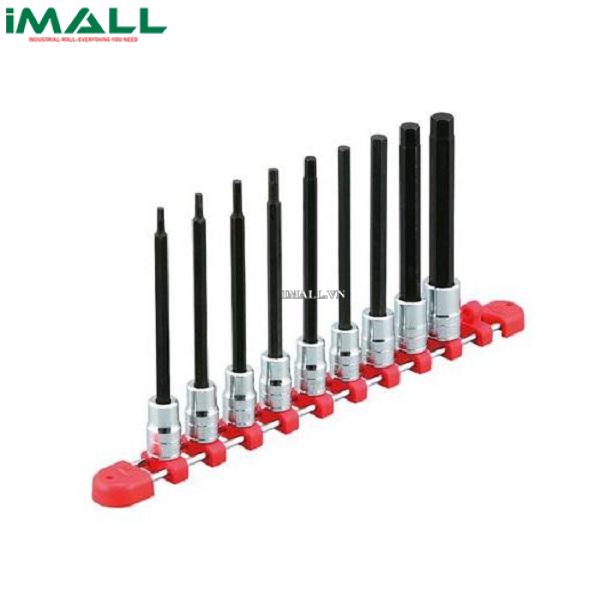 Bộ đầu lục giác 9 chiếc KTC TBT3L09H ( 3/8 inch, loại dài)