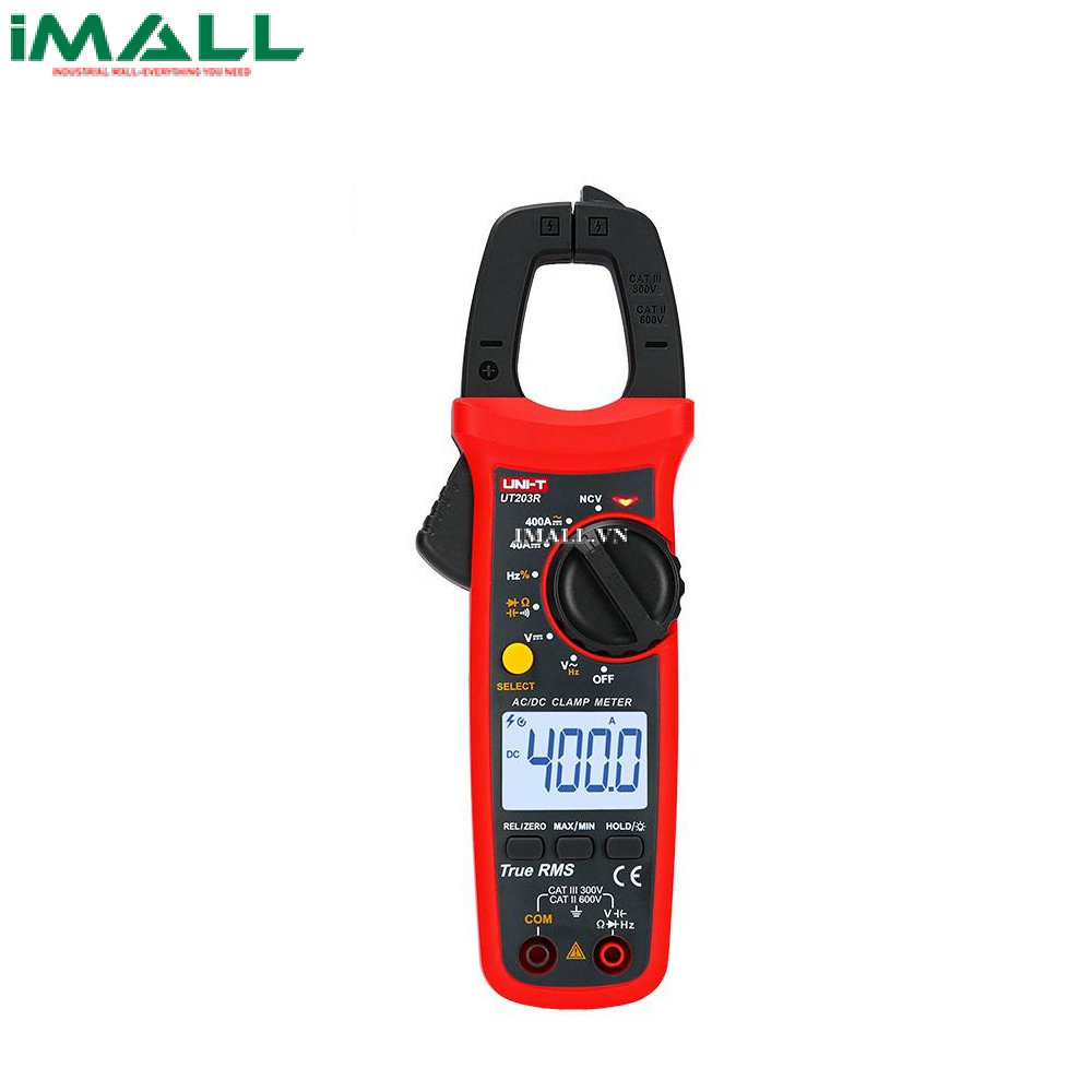UNI-T UT203R Digital Clamp Meter (True RMS,AC/DC 400A)