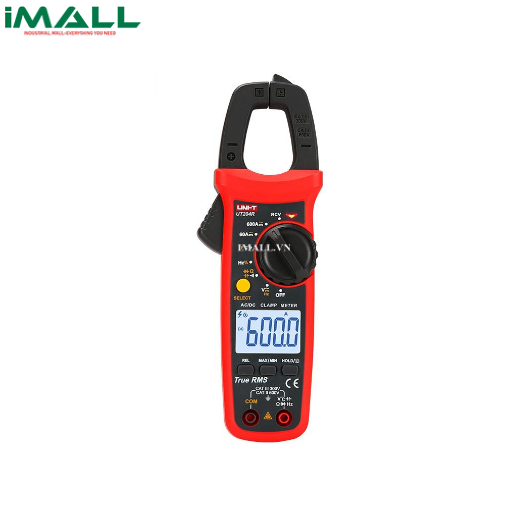 UNI-T UT204R Digital Clamp Meter (True RMS, AC/DC 600A; CE certificate)