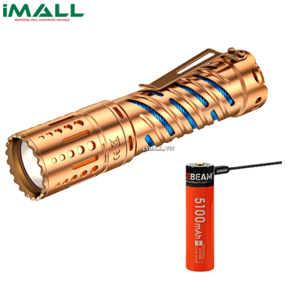 Đèn Pin Siêu Sáng ACEBEAM E70 (ACEE70CUF, bản COPPER ,LED XHP70.2,  4600Lm, Chiếu Xa 240m, kèm Pin 21700)