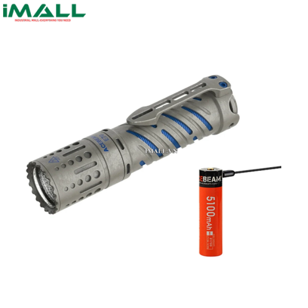 Đèn Pin Siêu Sáng ACEBEAM E70 (ACEE70TIF, bản TITANIUM, LED XHP70.2, 4000Lm, Chiếu Xa 240m, kèm Pin 21700)