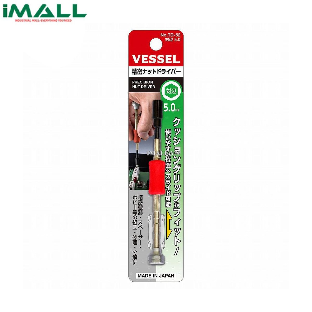 Tô vít đầu lục giác Vessel TD-52 (A/F 5.0x25mm)