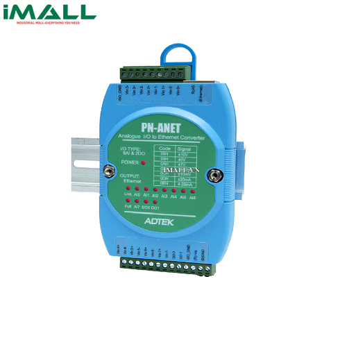 Bộ chuyển đổi DI/DO thành Ethernet Adtek PN-DNet (12DI/6DO)