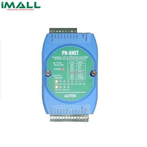 Bộ chuyển đổi AI thành Ethernet Adtek PN-ANET (±150mV, ±500mV, 0~5V, ±10V/ or 0~20mA, 4~20mA)