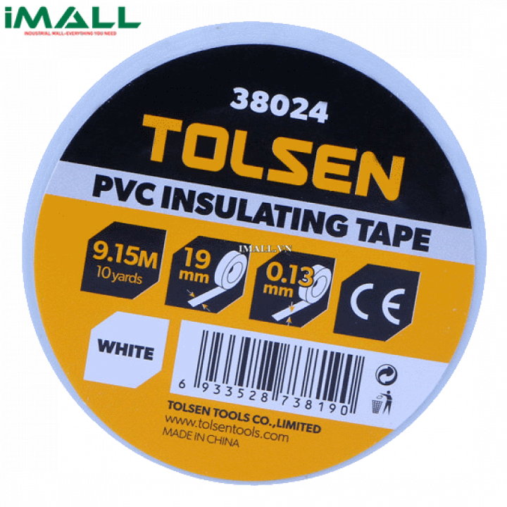 Băng keo điện Tolsen 38024 (10 yards/9.15m)