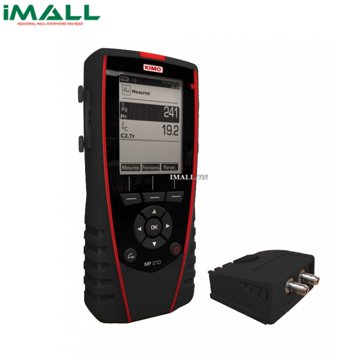 Máy đo áp suất, nhiệt độ, tốc độ gió KIMO MP210HP (MP210+MPR 2000 M,  -2000~+2000 mbar)