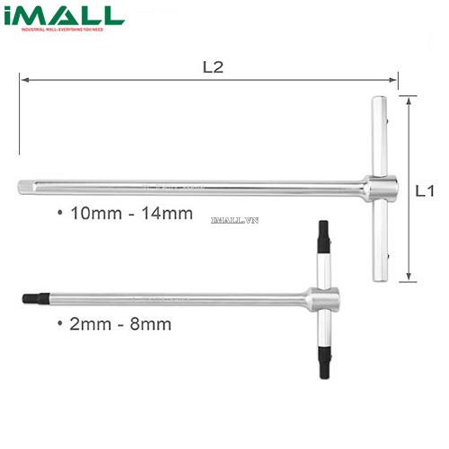 Tuýp chữ T đầu lục giác Toptul AGDA0721