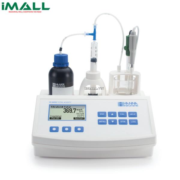 Thiết bị mini phân tích tổng nồng độ axit, pH HANNA HI84530