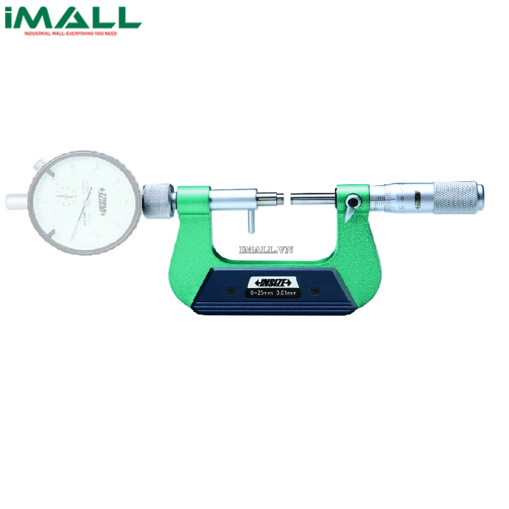 Panme có đồng hồ so INSIZE 3331-75A (50-75mm, 0.01mm)
