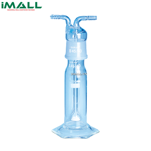 Bình sục khí thủy tinh DURAN (Màng lọc đầu, 250ml; 45/40) SciLab SL.Bot2082