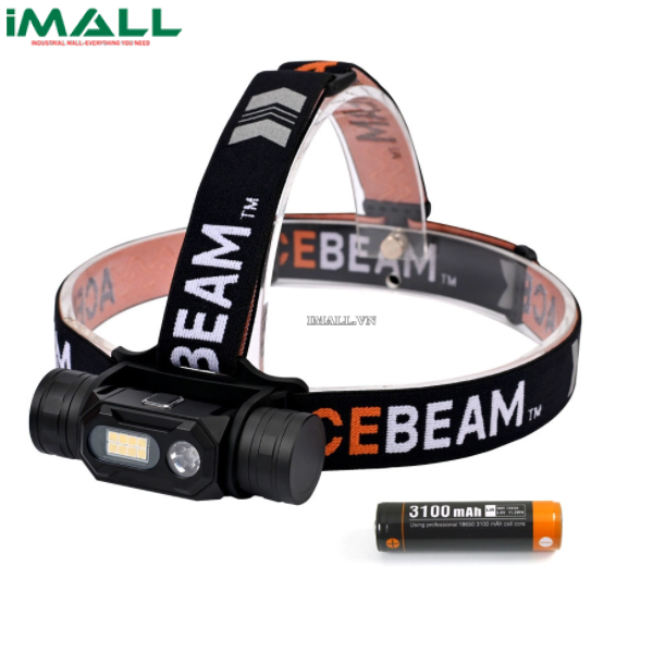 Đèn Pin Đội Đầu ACEBEAM H60 (ACEH60F, CRI 97, 1250 Lm, 150m, Kèm Pin 18650 3100mAh)