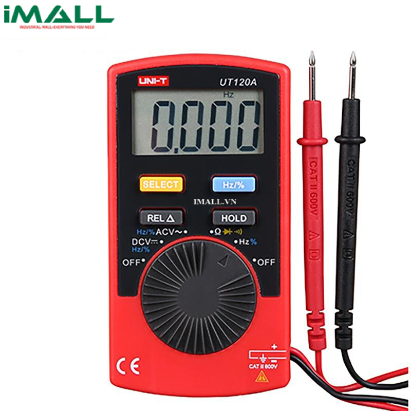 UNI-T UT120A Pocket-sized Residential Multimeter (600V, True RMS, ±0.8%)
