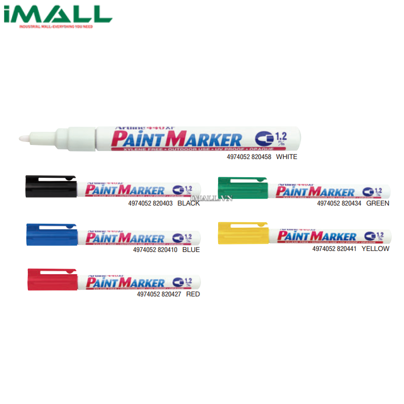 Bút sơn công nghiệp màu đen Artline 440XF PAINT MARKER EK-440XF (1.2mm)